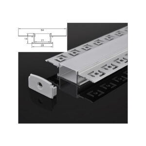 Alu profil ugradni gips 2m SIVA 28x14mm 21mm TLM-HB-425