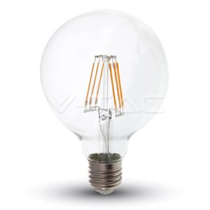 Led sijalica V-TAC ret. E27 6W G95 2700K CLEAR SAMS 294