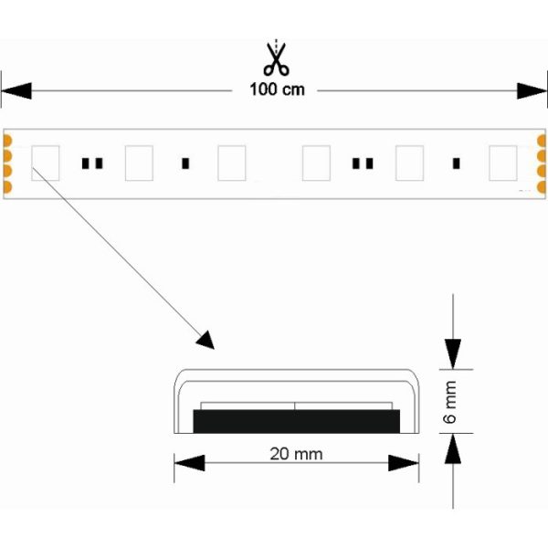 Led crevo traka RGB+WW+DL ip65 220v 15mm TB