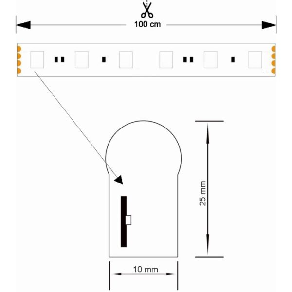 Led crevo traka RGB magic ip65 220v WB