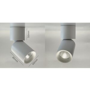 Nadgradna rozetna prazna GU10 FLEX KRUG BELA PRS28-8T130WH