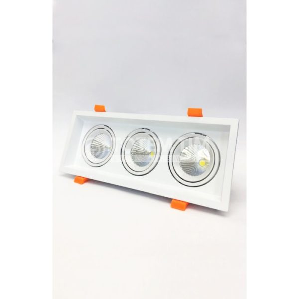 Led rozetna ug.pravoug.3X20w 6000 k