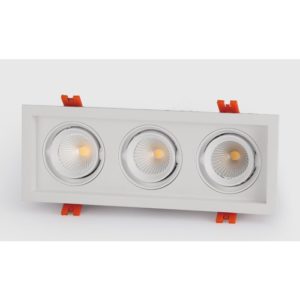 Led rozetna ug.pravoug. usm. 3X12w 6000 k