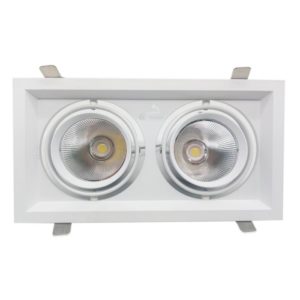 Led rozetna 2x20w 6000k dw-1043 pravoug.