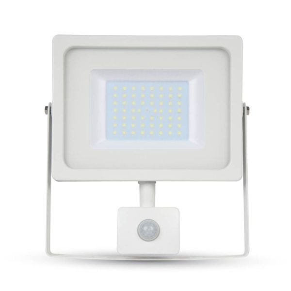 Led reflektor ip65 50w V-TAC 6500k beli senzor