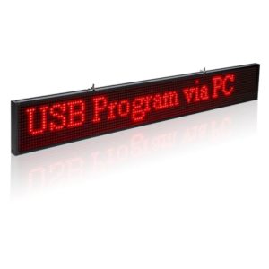 Led displej P10 100x20 RED IP20