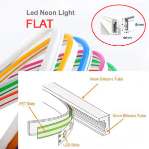 Led NEON SIL ARM 12V 4x8mm 1cm 10W 3000K IP65 LL12V4ARM3K