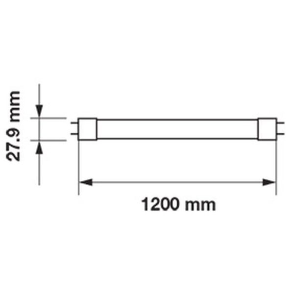 Led cev V-TAC 120cm 18w 6400 k 655